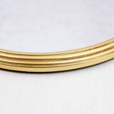 Round brass mirror top