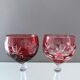Collection of 4 crystal glasses
