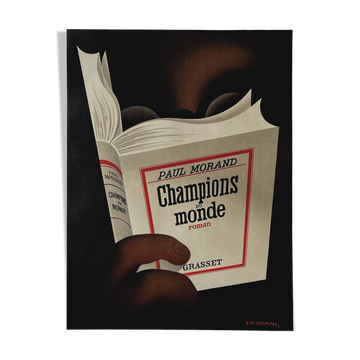 Am cassandre, world champions by Paul Morand vintage poster in lithography