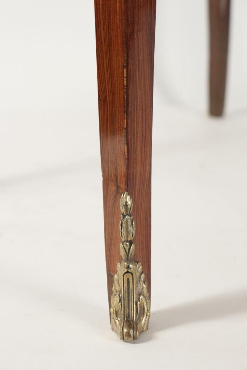 Louis XV style slant-front desk with precious wood veneer, 19th century