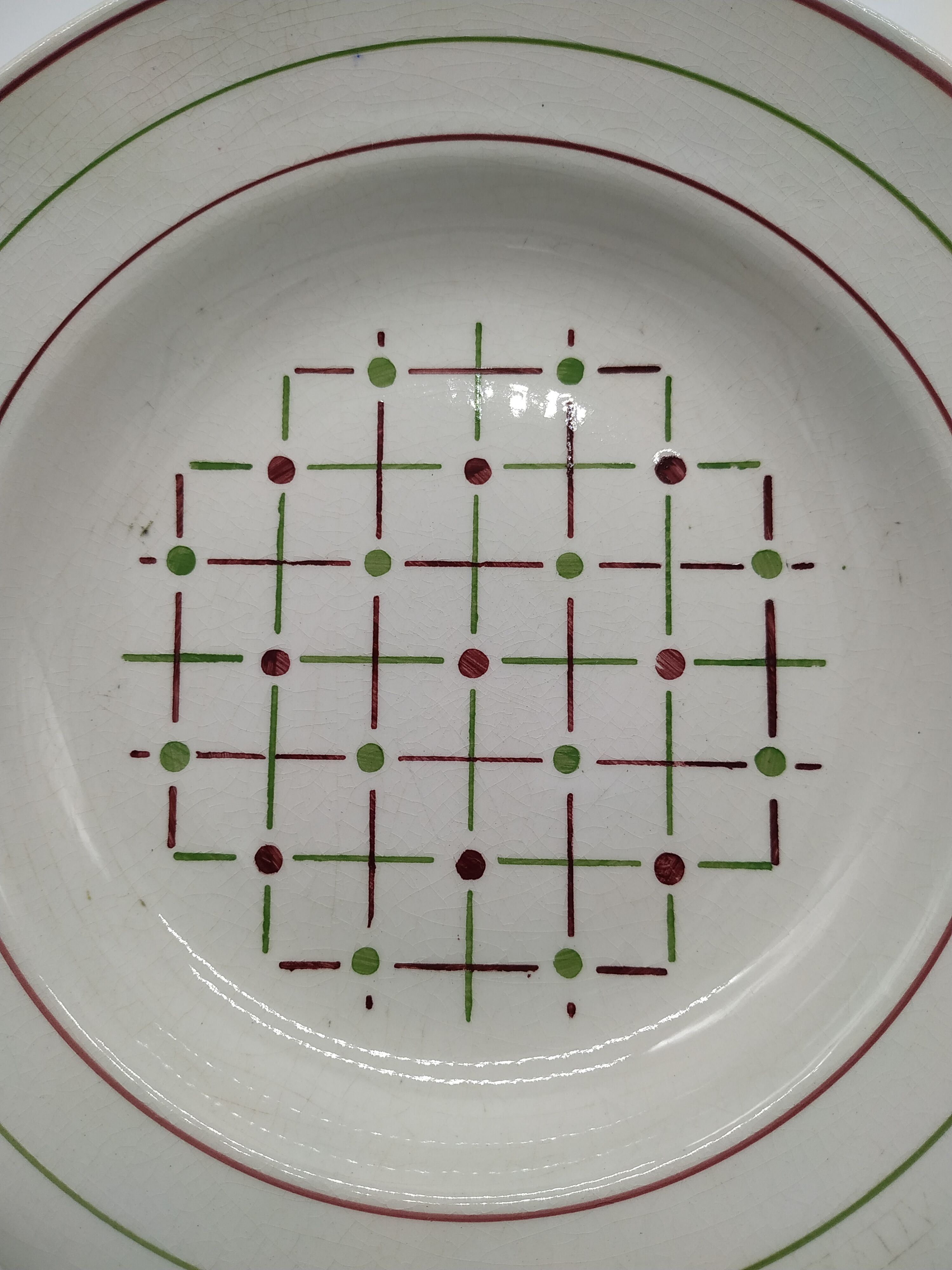 Set of 3 Betty hollow plates from the Lunéville factory