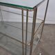 Gold metal serving trolley