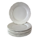 Set of 10 flat plates in Sarreguemines earthenware, early 20th century