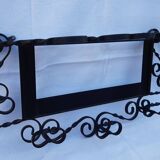 Art deco wrought iron coat hanger