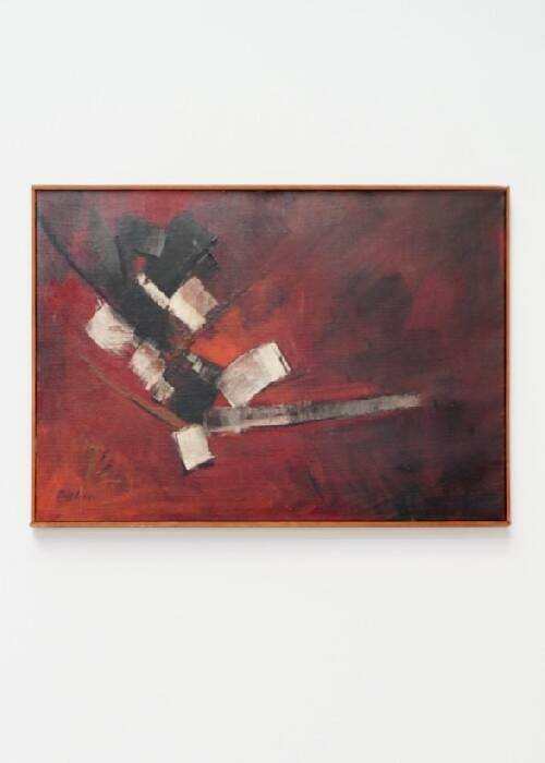 Maurice Boel, Composition Abstraite Rouge 1964