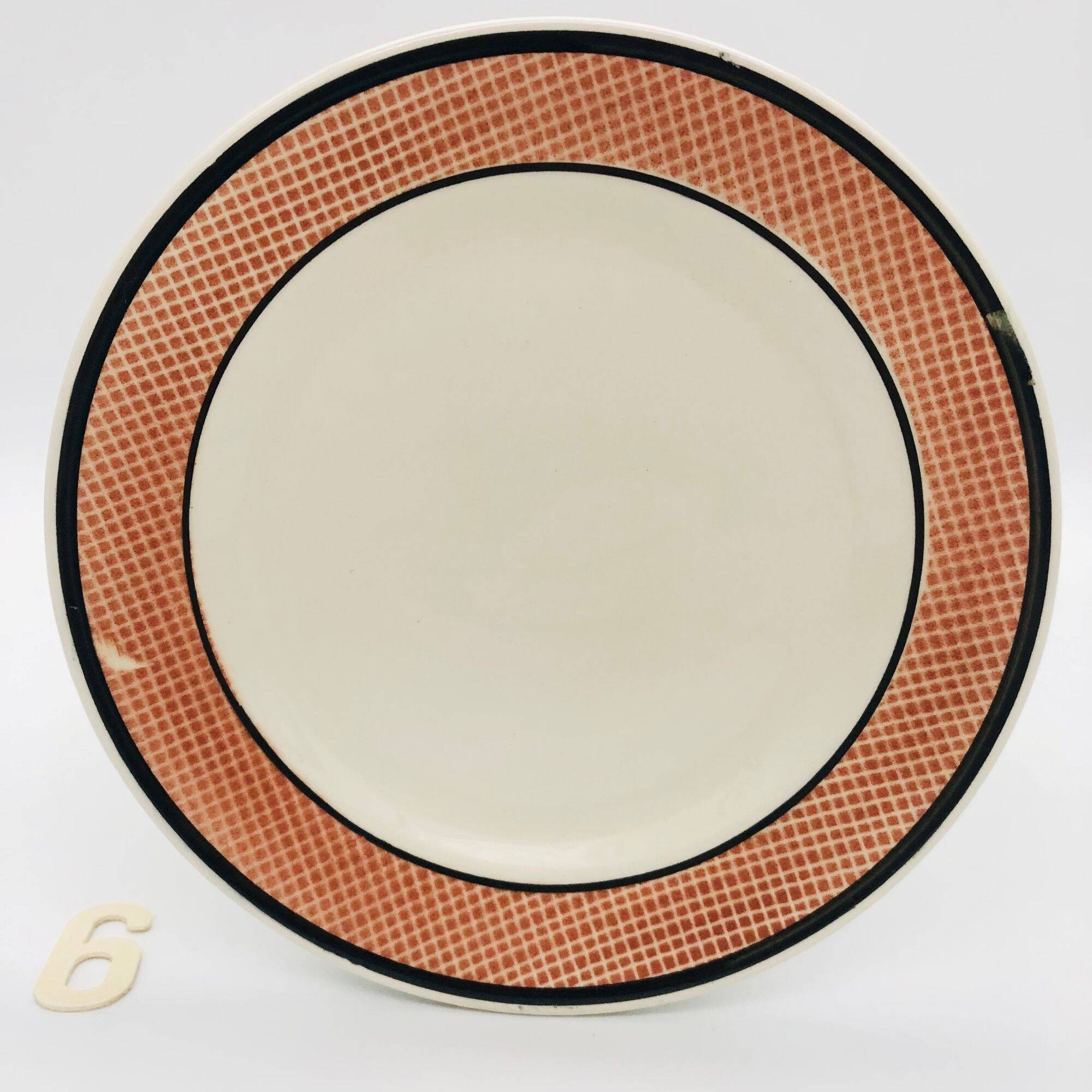 6 dessert plates Nidervillier, model Fanny.