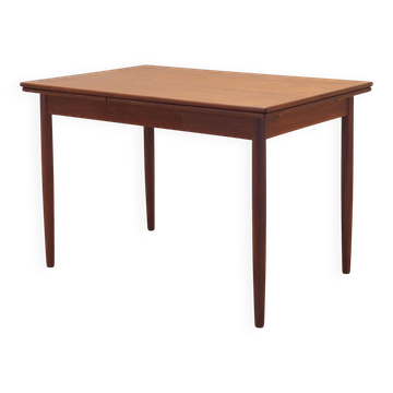 Teak table, Danish design, 1970s, production: Denmark