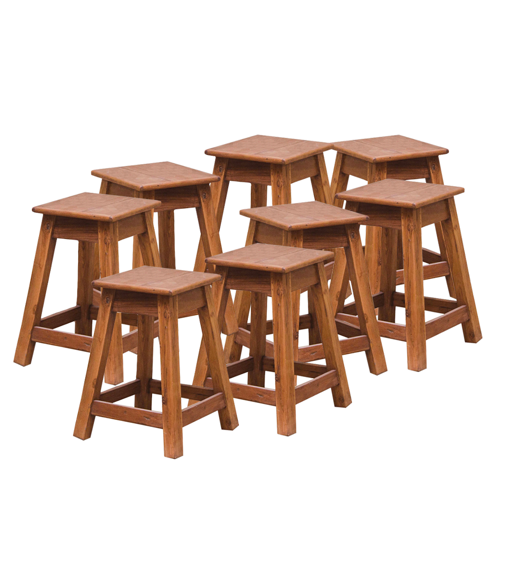 Vintage wooden stools