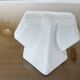 Art Deco soap dish in white porcelain