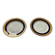 2 Limoges porcelain plates decorated with fine gold