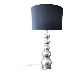 Lampe vintage boules métal années 80