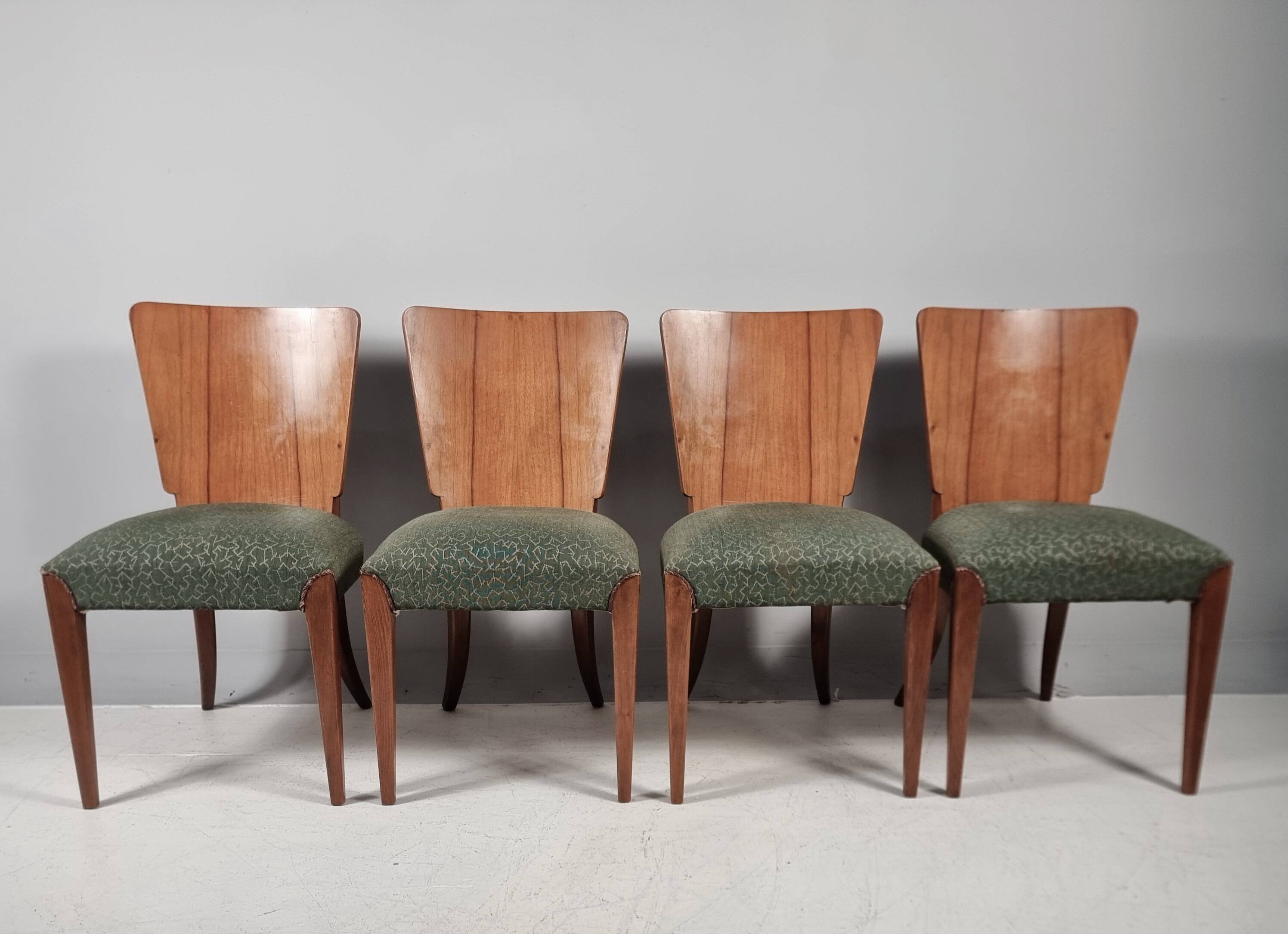 Set Chairs and Table  by Jindřich Halabala for Up Zavody, 1940s