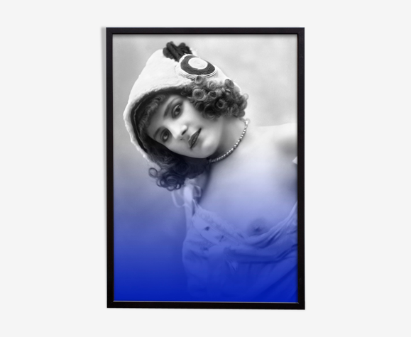 Photographie vintage portrait femme belle époque 1920 - a4