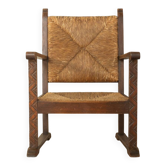 Fauteuil Art Déco français dans le style de Francis Jourdain, années 1940.