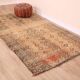 Peach Vintage Moroccan Rug 142 x 248 cm, Berber Wool Rug Handmade, Boho Rug