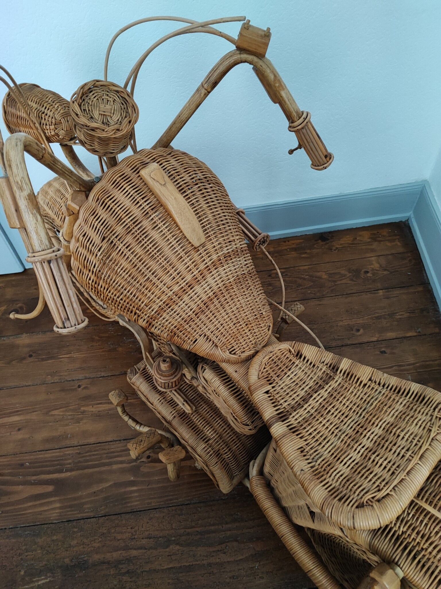 Rattan motorcycle Harley Davidson rattan