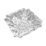 1970s Ashtray Cut and chiseled glass