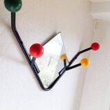 Vintage ball and mirror coat rack