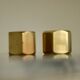 Pair of Swedish brass candlesticks from the mid-century by Inga Bjornsson Fakt