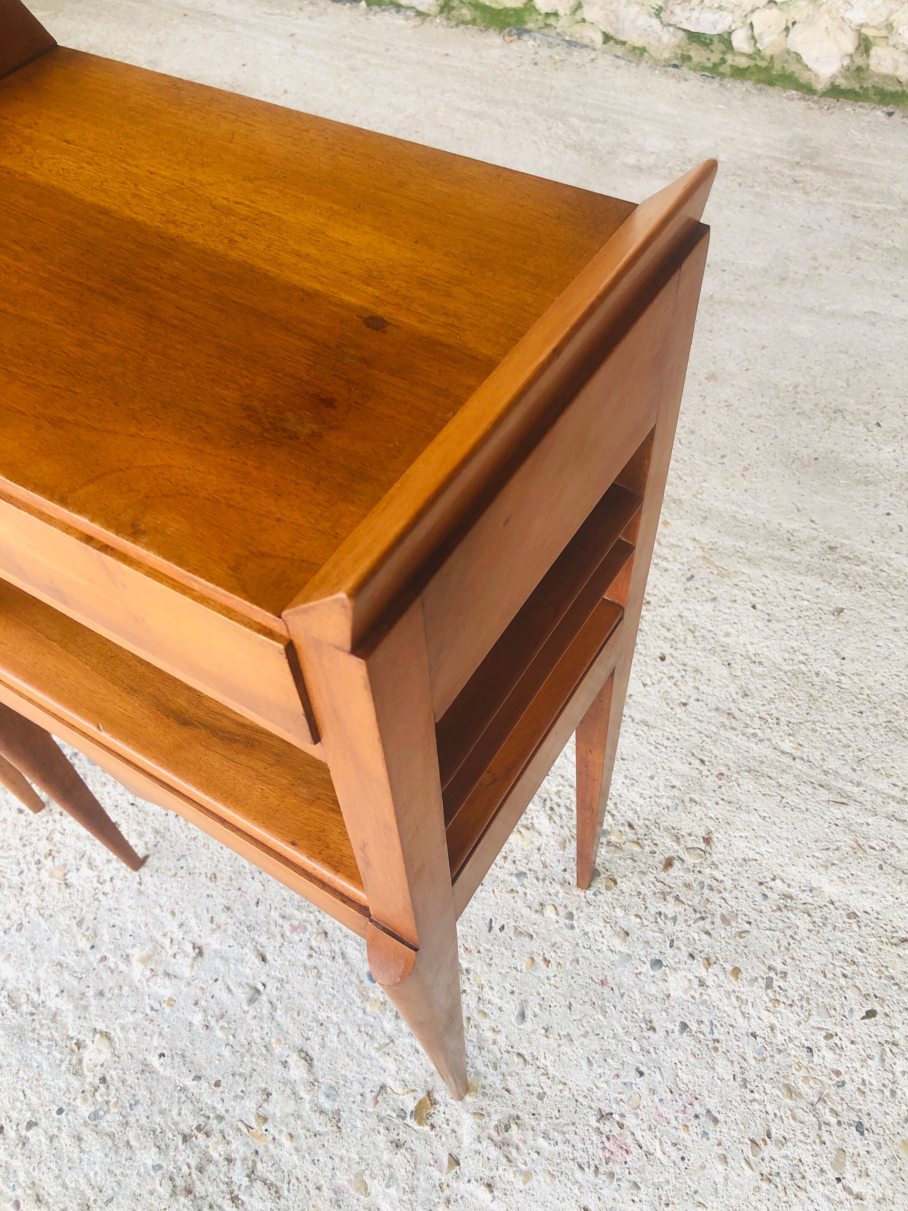 Pair of Italian bedsides, Art deco 50s