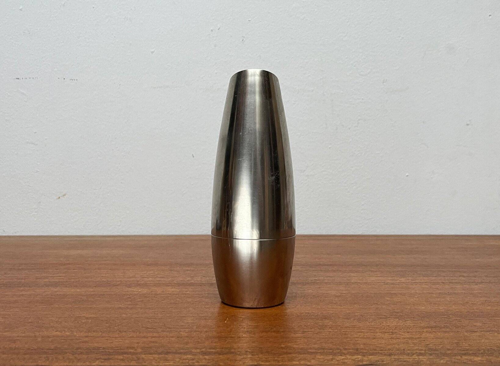 Mid-century pewter carafe vase by Dovo Holland, 1960s.