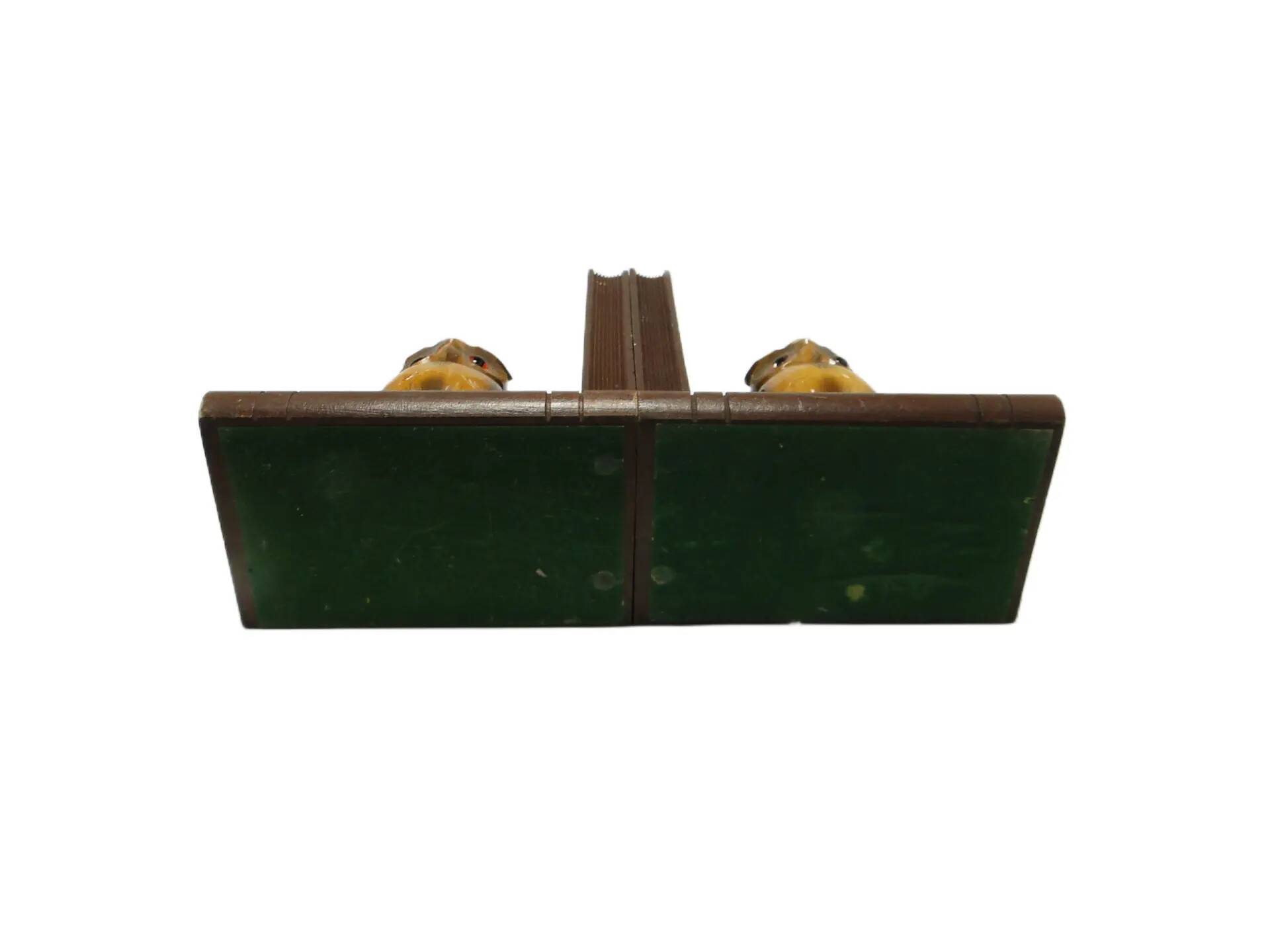 Pair of bookends, mid-century modern, beech, Czechoslovakia, 1950s