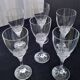 6 water glasses or large wine glasses in Cristal d'Arques Model Granville