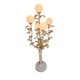 1970s Hollywood Regency floor lamp with 5 globes