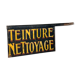 Antique french handpainted shop sign Teinture Nettoyage