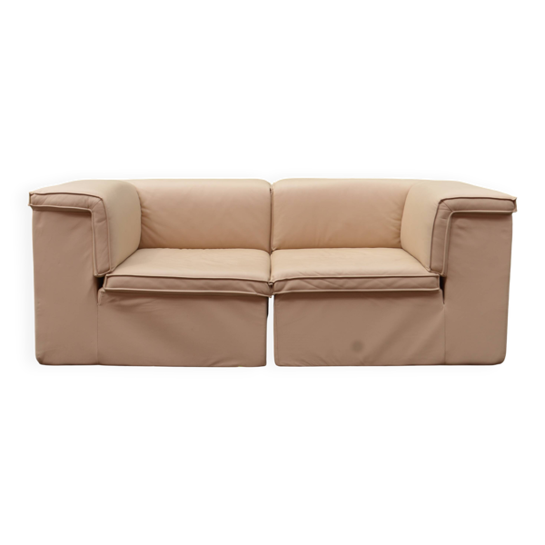 Canapé en cuir Modular Lübke Quattro Q System