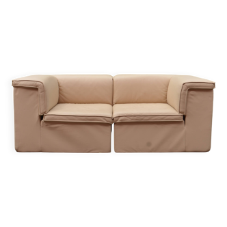 Modular Lübke Quattro Q System Leather Sofa