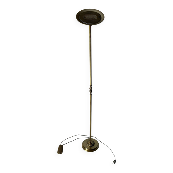 Lampadaire, torchère en laiton à décor néoclassique, style Empire
