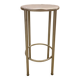 Old industrial iron stool repainted metallic gray in perfect condition