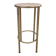 Old industrial iron stool repainted metallic gray in perfect condition