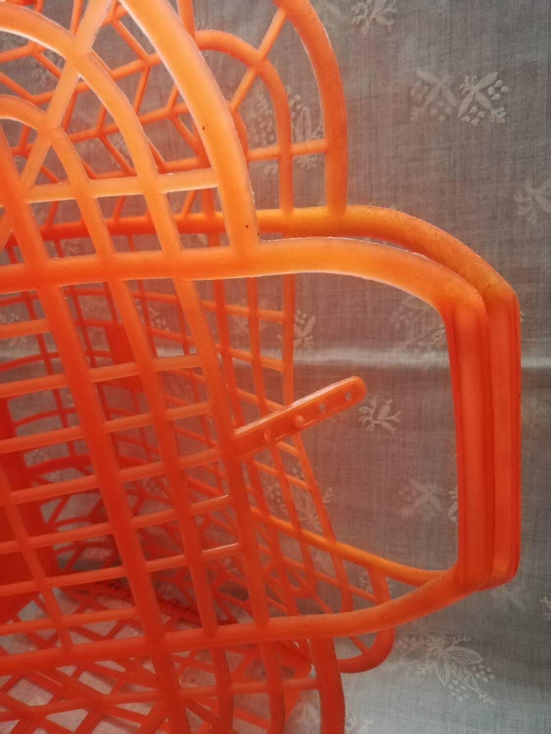Vintage plastic shopping basket