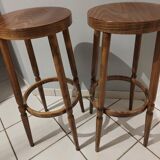 Pair of vintage bar Baumann stools 1970s