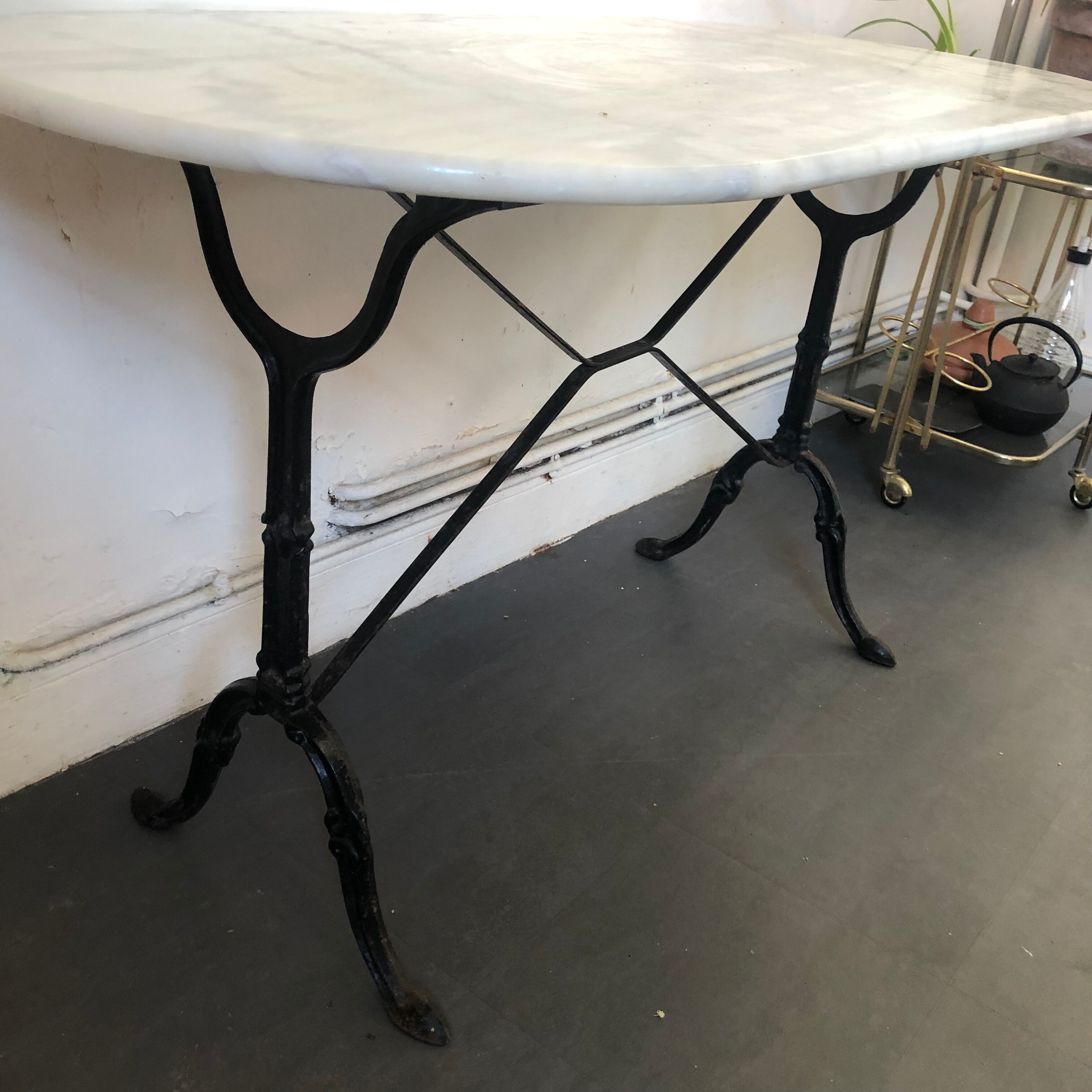 Marble bistro table
