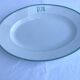 Antique oval plate monogram