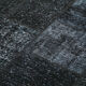 Handmade turkish overdyed 171 cm x 243 cm black patchwork carpet