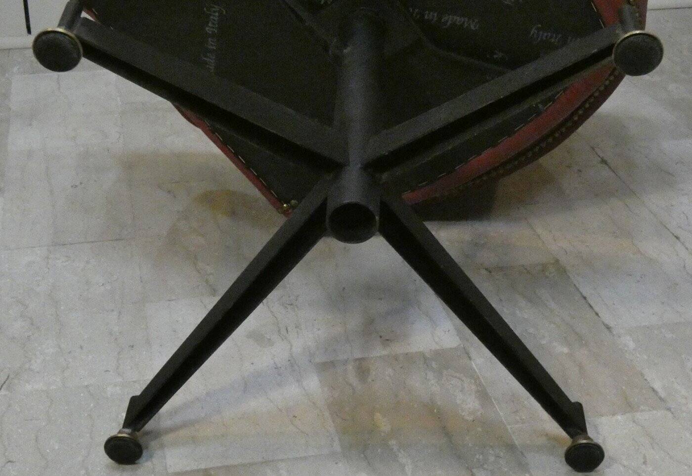 Set of 2 vintage swivel chairs in vinyl, 1960s
