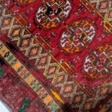 Handmade vintage Afghan Ersari mat 46cm x 50cm 1960s