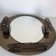 Lupi Crystal Luxor Mirror with 2 integrated wall lights and shelf