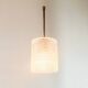 Mid-Century Scandinavian Brass & Crystal Glass Ceiling Light, Sweden, 1960s