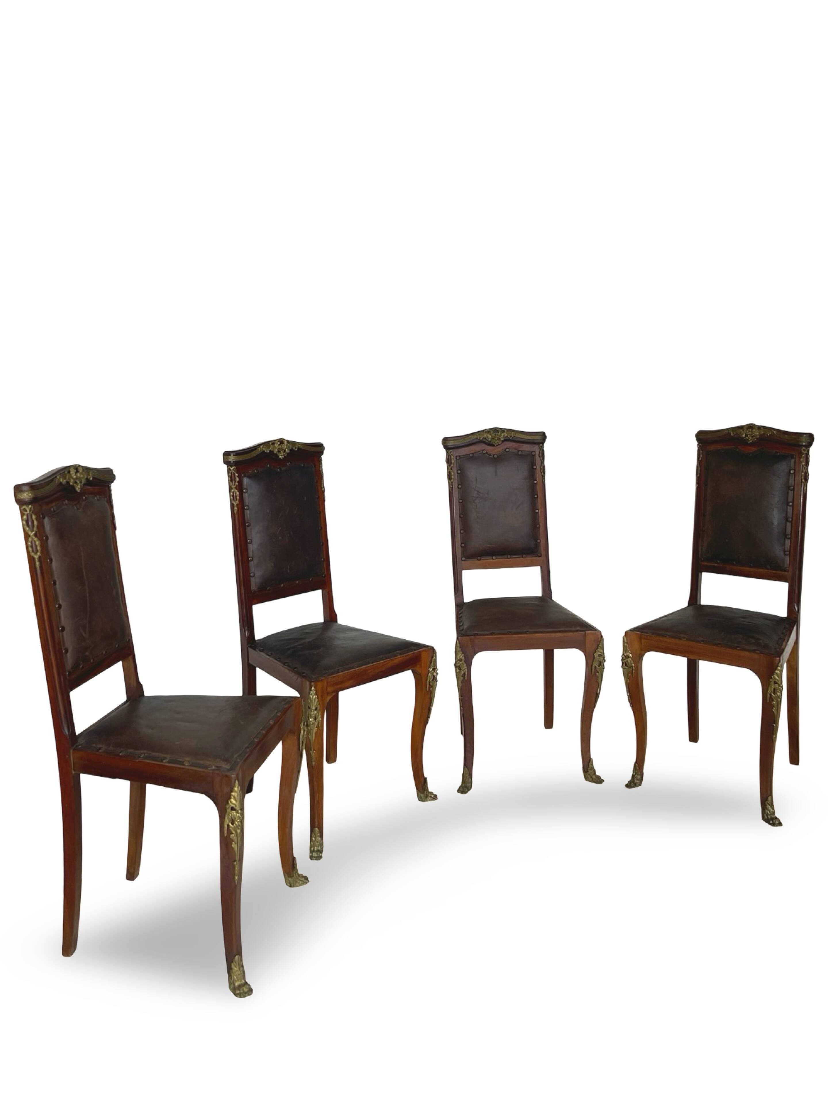 Italian art deco dining chairs 1920s