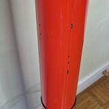 Coat rack in orange lacquered metal published by Seccose, 80s