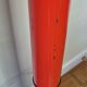 Coat rack in orange lacquered metal published by Seccose, 80s