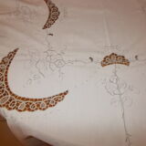 Vintage embroidered tablecloth 250 x 170 and 12 towels