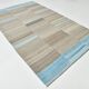 6x10 Blue Brown Handmade Kilim Rug, 190x308Cm