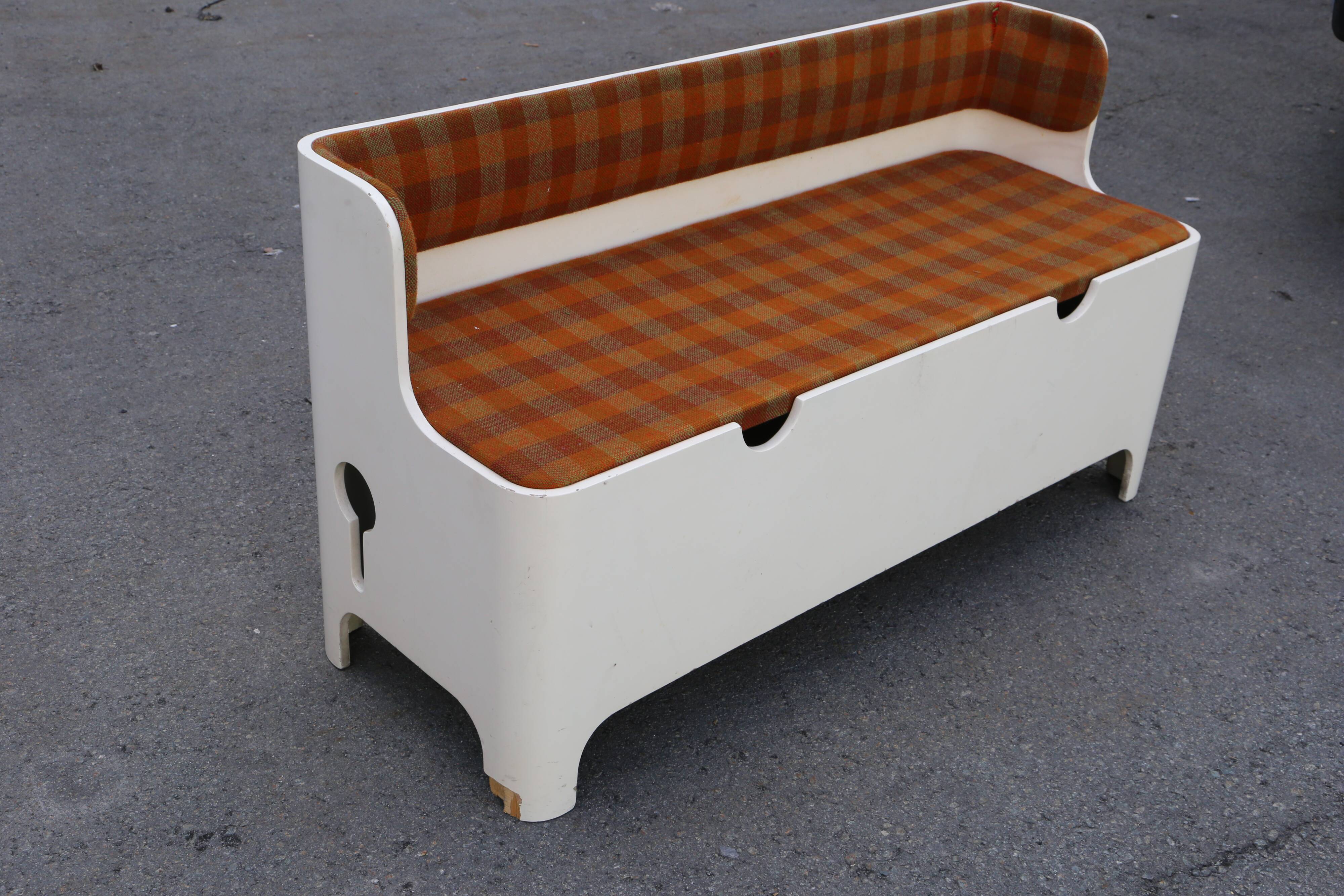 Bench Carlo di Carli, space age, 1960