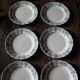 A set of 8 flat plates Terre de Fer Bleu Verdun HBC.